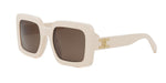 25E - Acetate Shiny White with Brown Normal lenses / 