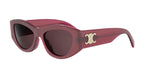 69E - Acetate Shiny Red with Brown Normal lenses / 