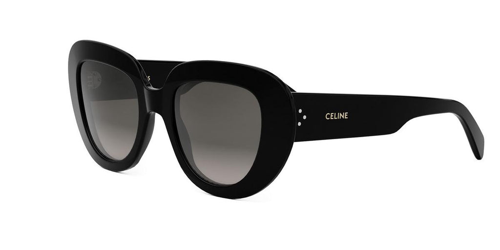 01B - Acetate Shiny Black with Grey Gradient lenses