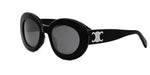01A - Acetate Shiny Black with Grey Normal lenses / 