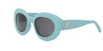 84A - Acetate Shiny Blue with Grey Normal lenses / 