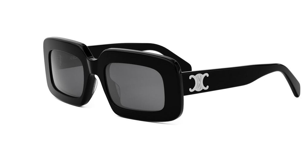 01A - Acetate Shiny Black with Grey Normal lenses