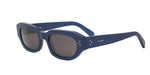 90A - Acetate Shiny Blue with Grey Normal lenses / 