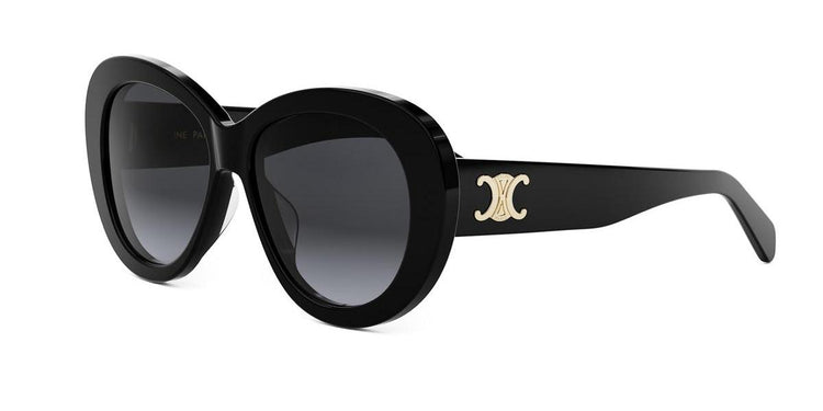 01B - Acetate Shiny Black with Grey Gradient lenses