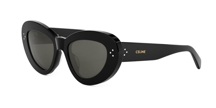 01A - Acetate Shiny Black with Grey Normal lenses