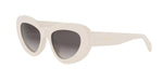 25F - Acetate Shiny White with Brown Gradient lenses / 
