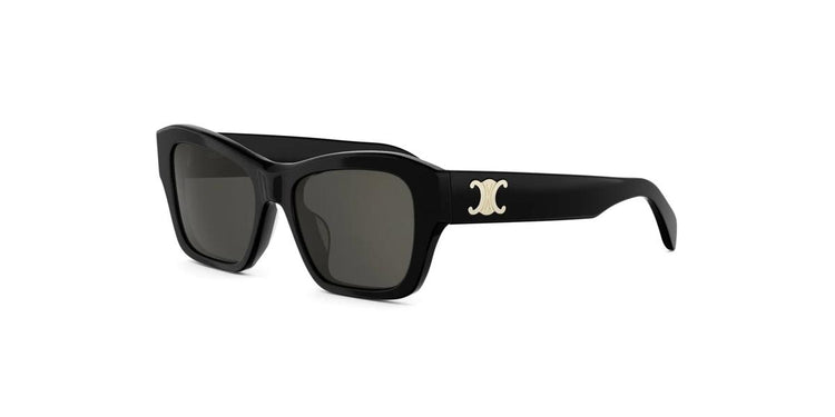 01A - Acetate Shiny Black with Grey Normal lenses