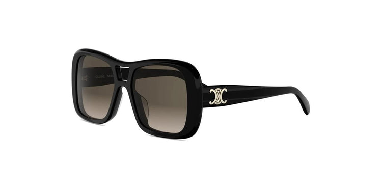 01F - Acetate Shiny Black with Grey Normal lenses