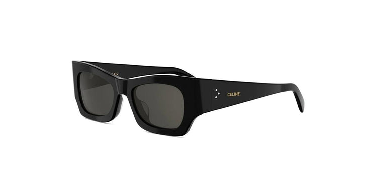 01A - Acetate Shiny Black with Grey Normal lenses