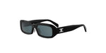 01V - Acetate Shiny Black with Blue Normal lenses