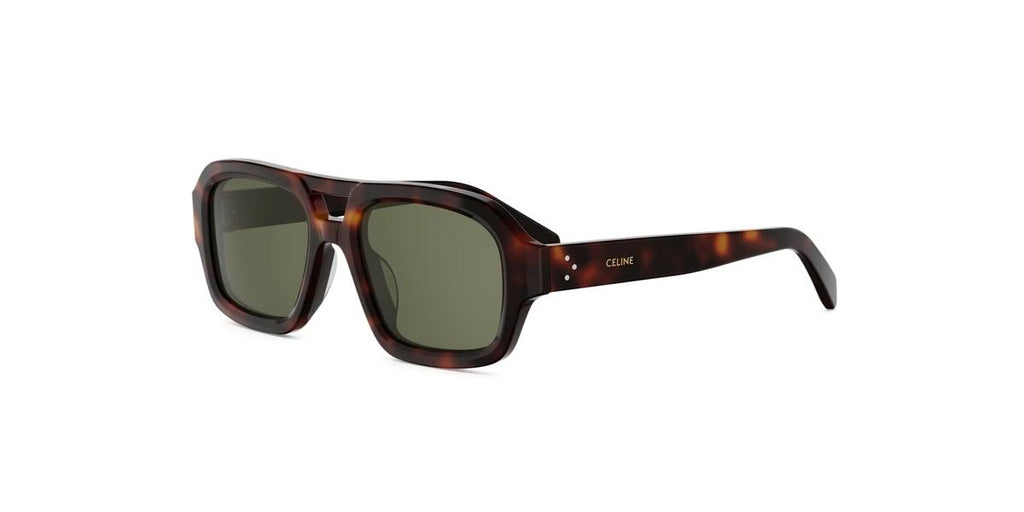 52N - Acetate Shiny Havana with Green Normal lenses