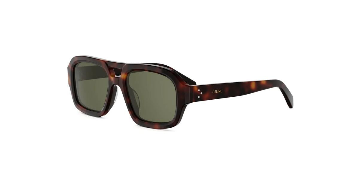 52N - Acetate Shiny Havana with Green Normal lenses
