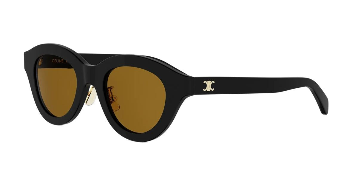 01J - Acetate Shiny Black with Brown Normal lenses
