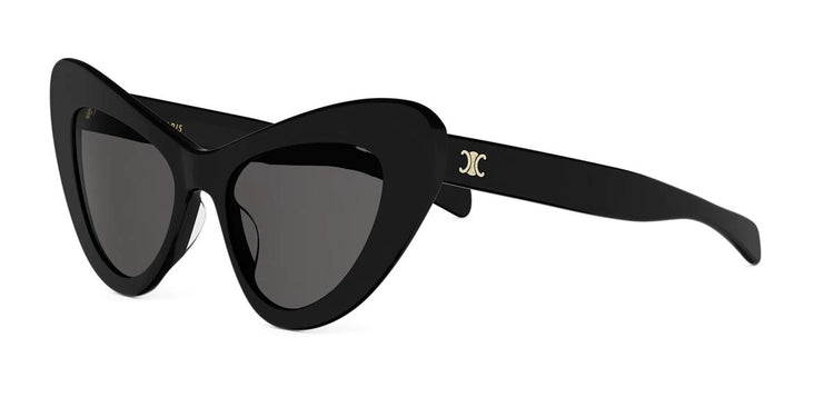 01A - Acetate Shiny Black with Grey Normal lenses