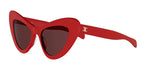 66E - Acetate Shiny Red with Brown Normal lenses / 