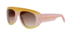 74F - Acetate Shiny Rose with Brown Gradient lenses / 