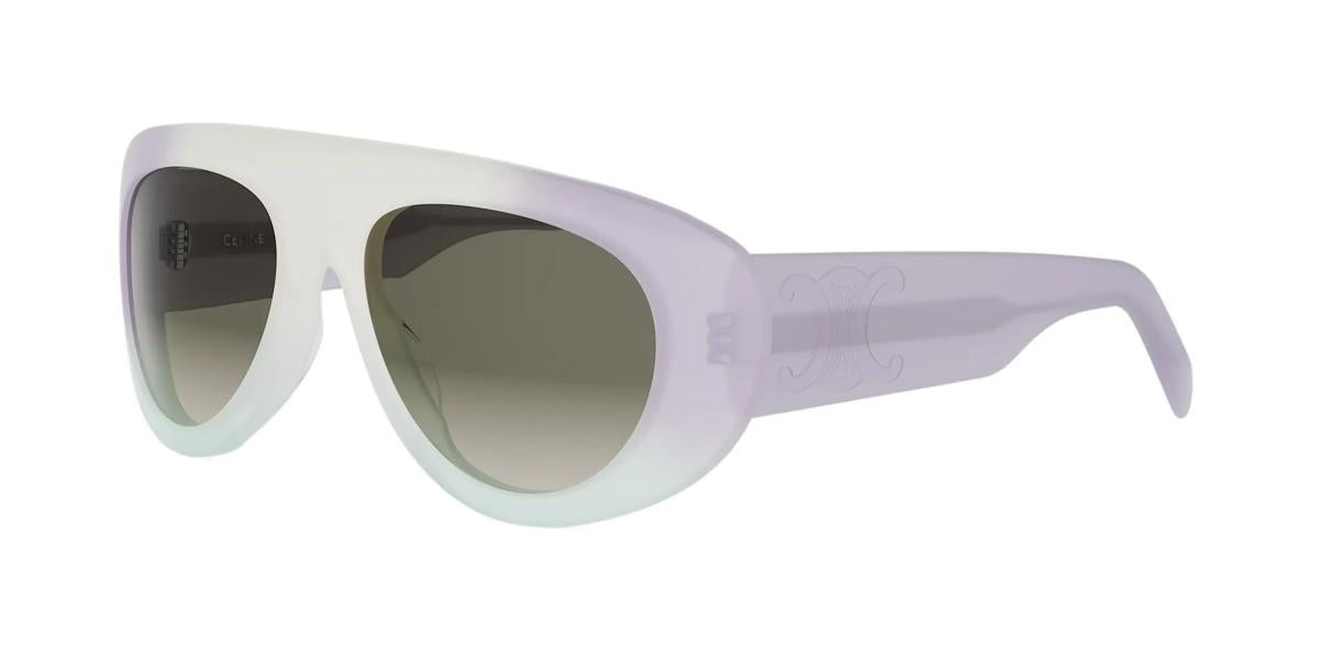 80F - Acetate Shiny Violet with Brown Gradient lenses