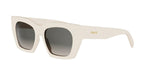 39B - Acetate Shiny White with Grey Gradient lenses / 