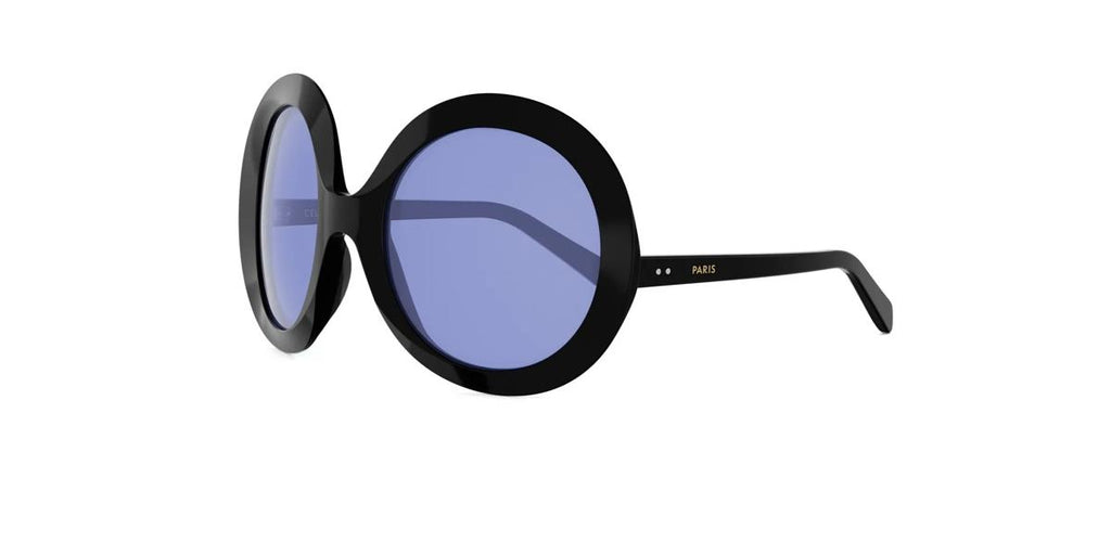 01V - Acetate Shiny Black with Grey Normal lenses