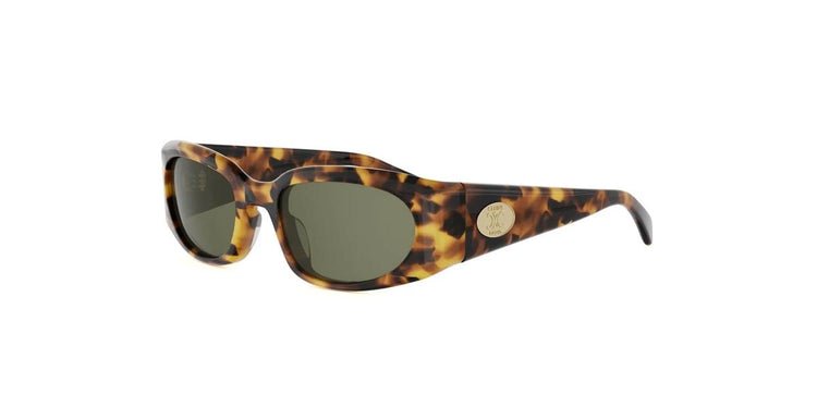 53N - Acetate Shiny Havana with Green Normal lenses