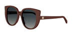 48B - Acetate Shiny Brown with Grey Gradient lenses