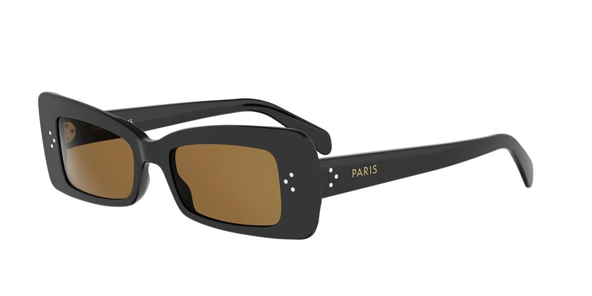 01J - Acetate Shiny Black with Brown Normal lenses