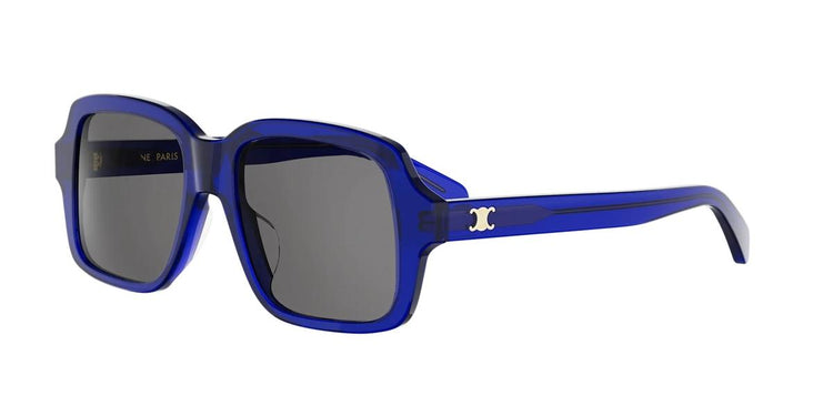 90A - Acetate Shiny Blue with Grey Normal lenses