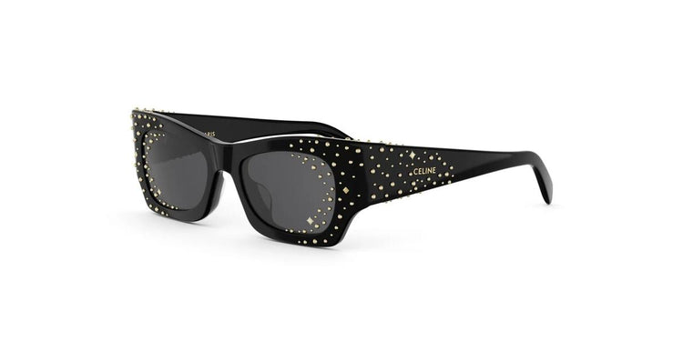 01A - Acetate Shiny Black with Grey Normal lenses