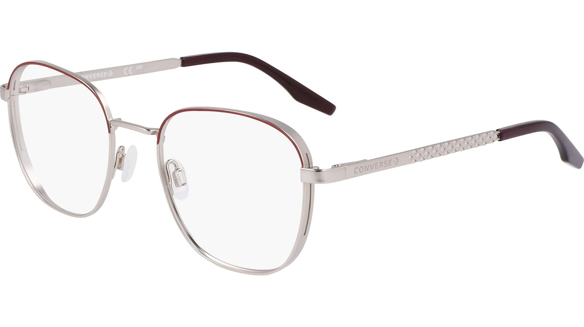 045 - SATIN SILVER/BORDEAUX