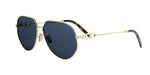 B0B0 - Metal Shiny Yellow with Blue Normal lenses / 