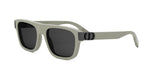 57C - Acetate Shiny Grey with Silver Mirror lenses / 