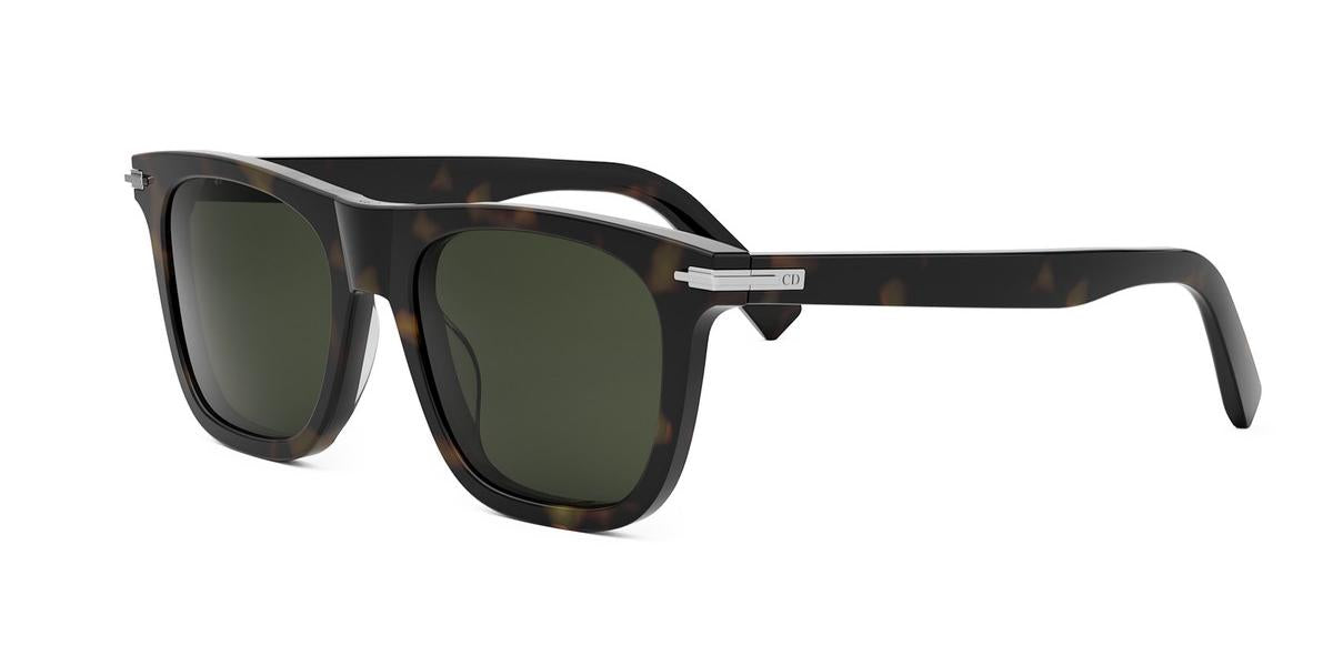 20C0 - Acetate Shiny Havana with Green Crystal lenses