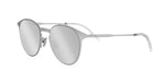 F0A4 - Metal Shiny Silver with Silver Mirror lenses / 