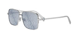 F0I4 - Metal Shiny Silver with Blue Photocromic lenses / 