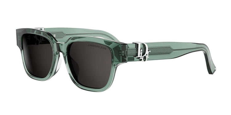 55A0 - Acetate Shiny Green with Grey Normal lenses