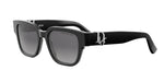 10A1 - Acetate Shiny Black with Grey Gradient lenses / 