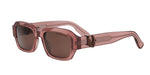 40F0 - Acetate Shiny Rose with Brown Normal lenses / 