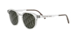 88A8 - Acetate Shiny Transparent with Silver Mirror lenses / 