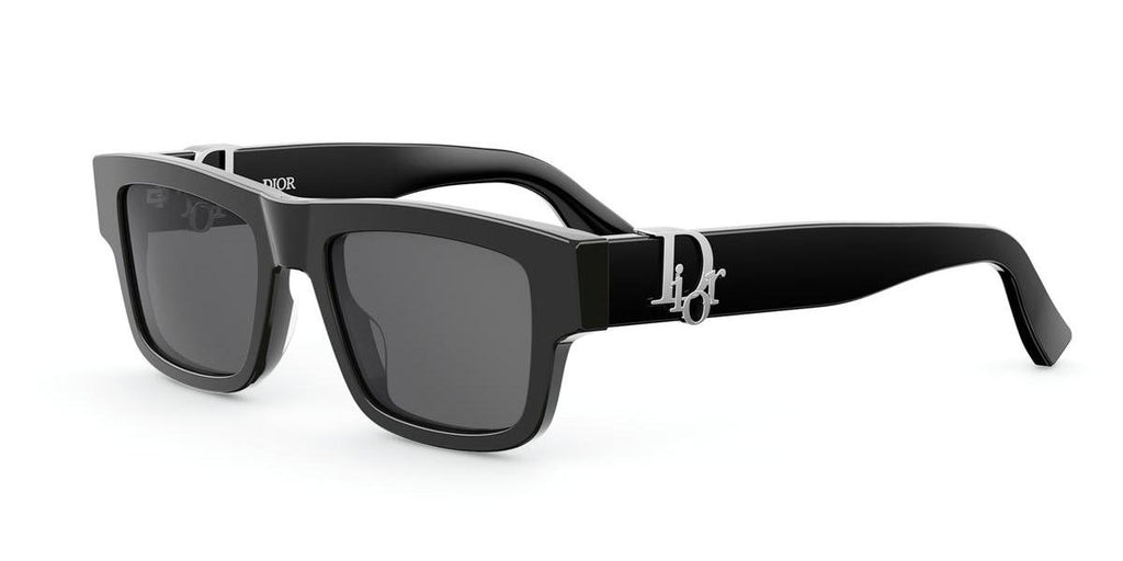 10A0 - Acetate Shiny Black with Grey Normal lenses