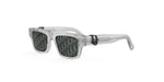 45A8 - Acetate Shiny Grey with Grey Pattern lenses / 