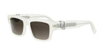 50F1 - Acetate Shiny White with Brown Gradient lenses / 