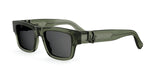 55A0 - Acetate Shiny Green with Grey Normal lenses / 