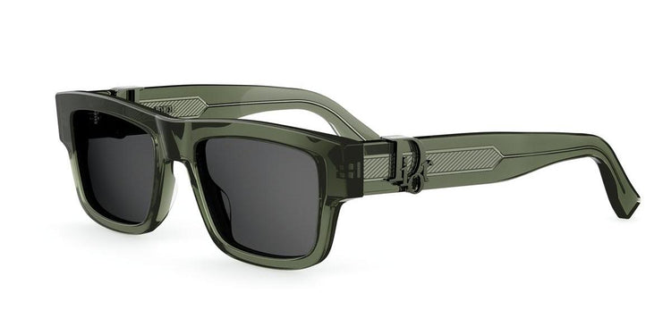 55A0 - Acetate Shiny Green with Grey Normal lenses