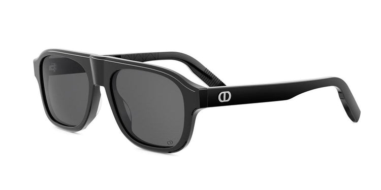 10A0 - Acetate Shiny Black with Grey Normal lenses