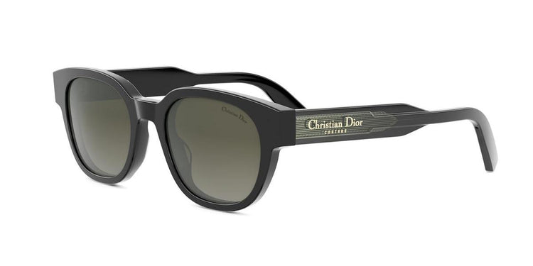 10C2 - Acetate Shiny Black with Green Gradient lenses