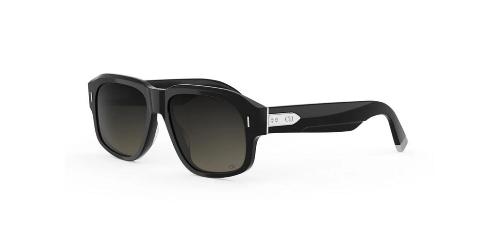 10A1 - Acetate Shiny Black with Grey Gradient lenses