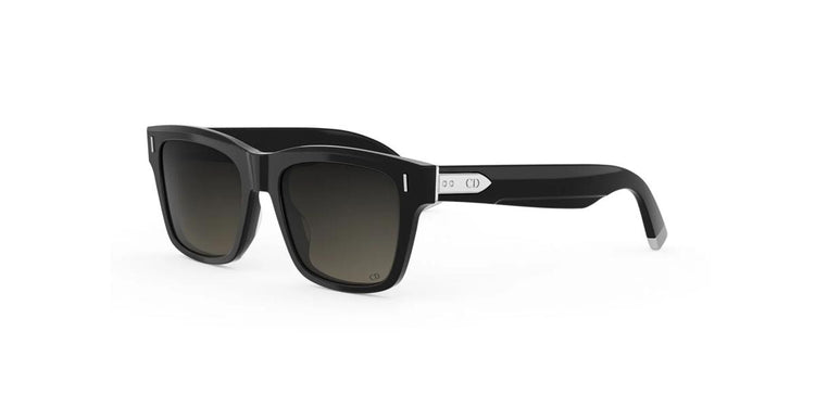 10A1 - Acetate Shiny Black with Grey Gradient lenses