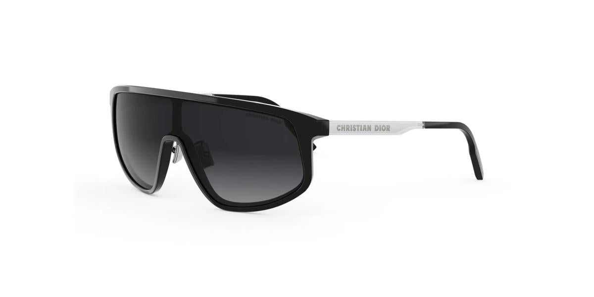 13A1 - Acetate Shiny Black with Grey Gradient lenses