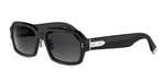 10A1 - Acetate Shiny Black with Grey Gradient lenses / 