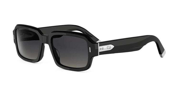 10A1 - Acetate Shiny Black with Grey Gradient lenses